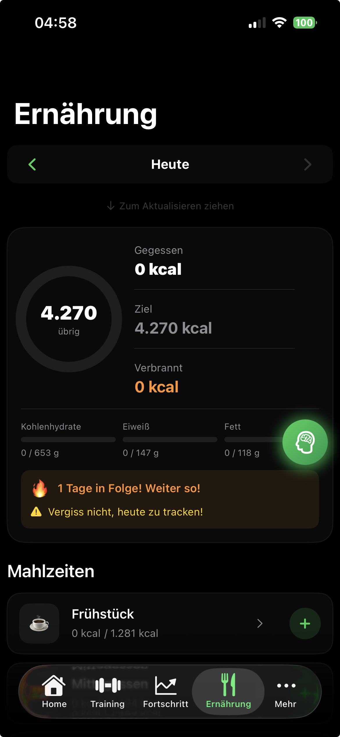 Gym Assist Ernährung